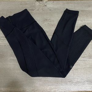 Lululemon Black Zip-Up Leggings